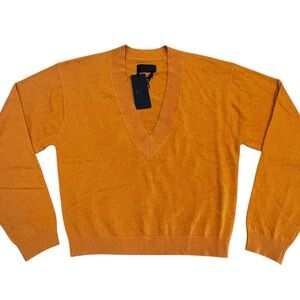 RtA Alba Cashmere Cropped‎ Jumper Orange Sweater Size XS Streetwear French NWT